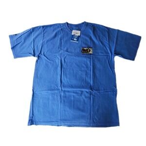 Crazy Shirts Hawaii Mens 2XL Tropical Blue Hawaiin Dyed 100% Cotton T-Shirt NWT